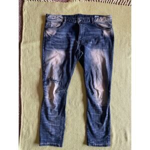 42X32 Smoke and Rise Denim Pants Distressed